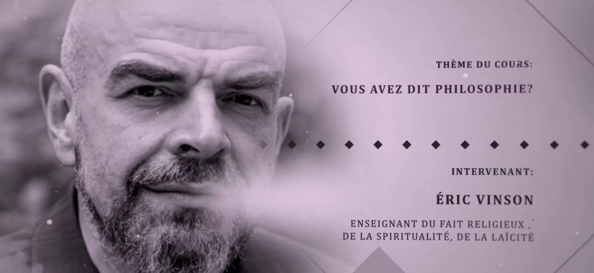 Vous avez dit philosophie - Éric Vinson