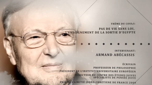 Armand Abécassis - Pas de vie sans loi - L'enseignement de la sortie d'egypte